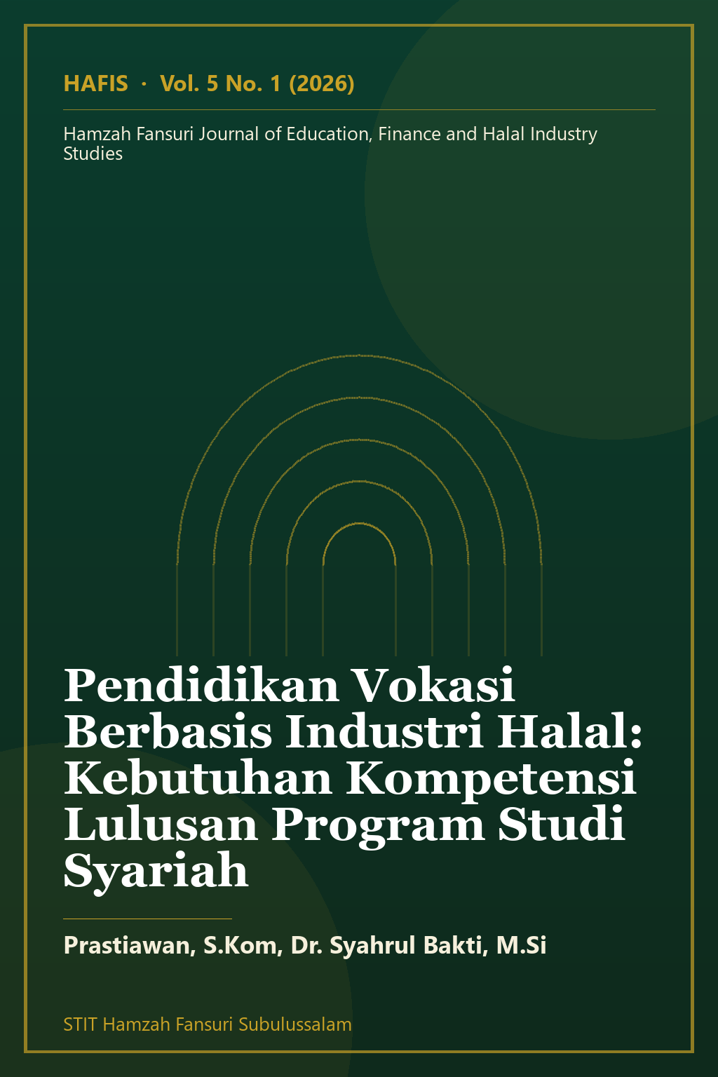 Sampul artikel: Pendidikan Vokasi Berbasis Industri Halal: Kebutuhan Kompetensi Lulusan Program Studi Syariah