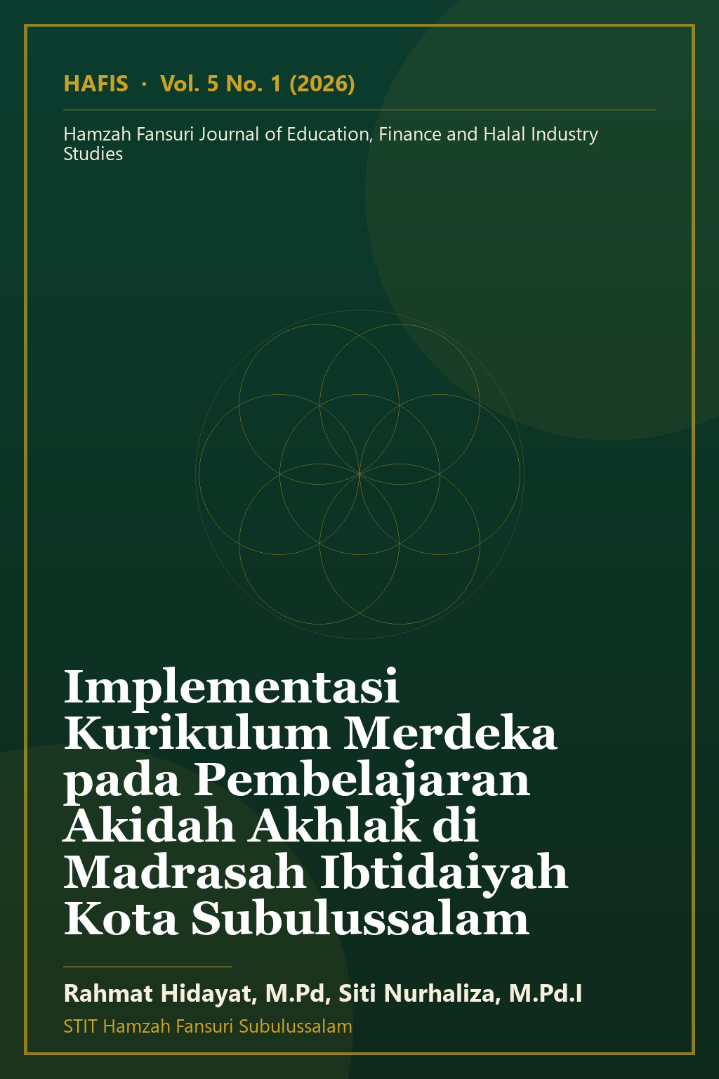Sampul artikel: Implementasi Kurikulum Merdeka pada Pembelajaran Akidah Akhlak di Madrasah Ibtidaiyah Kota Subulussalam