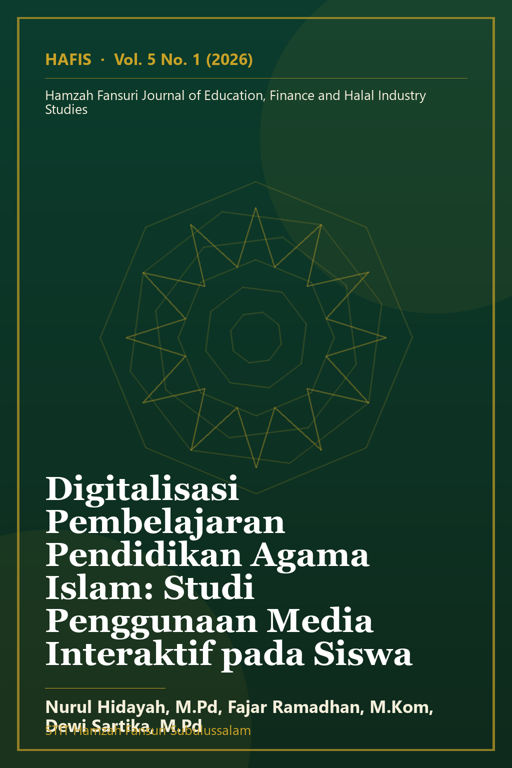 Sampul artikel: Digitalisasi Pembelajaran Pendidikan Agama Islam: Studi Penggunaan Media Interaktif pada Siswa SMP