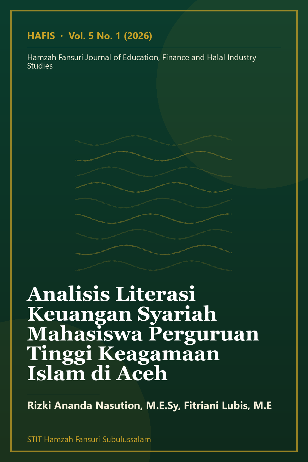 Sampul artikel: Analisis Literasi Keuangan Syariah Mahasiswa Perguruan Tinggi Keagamaan Islam di Aceh