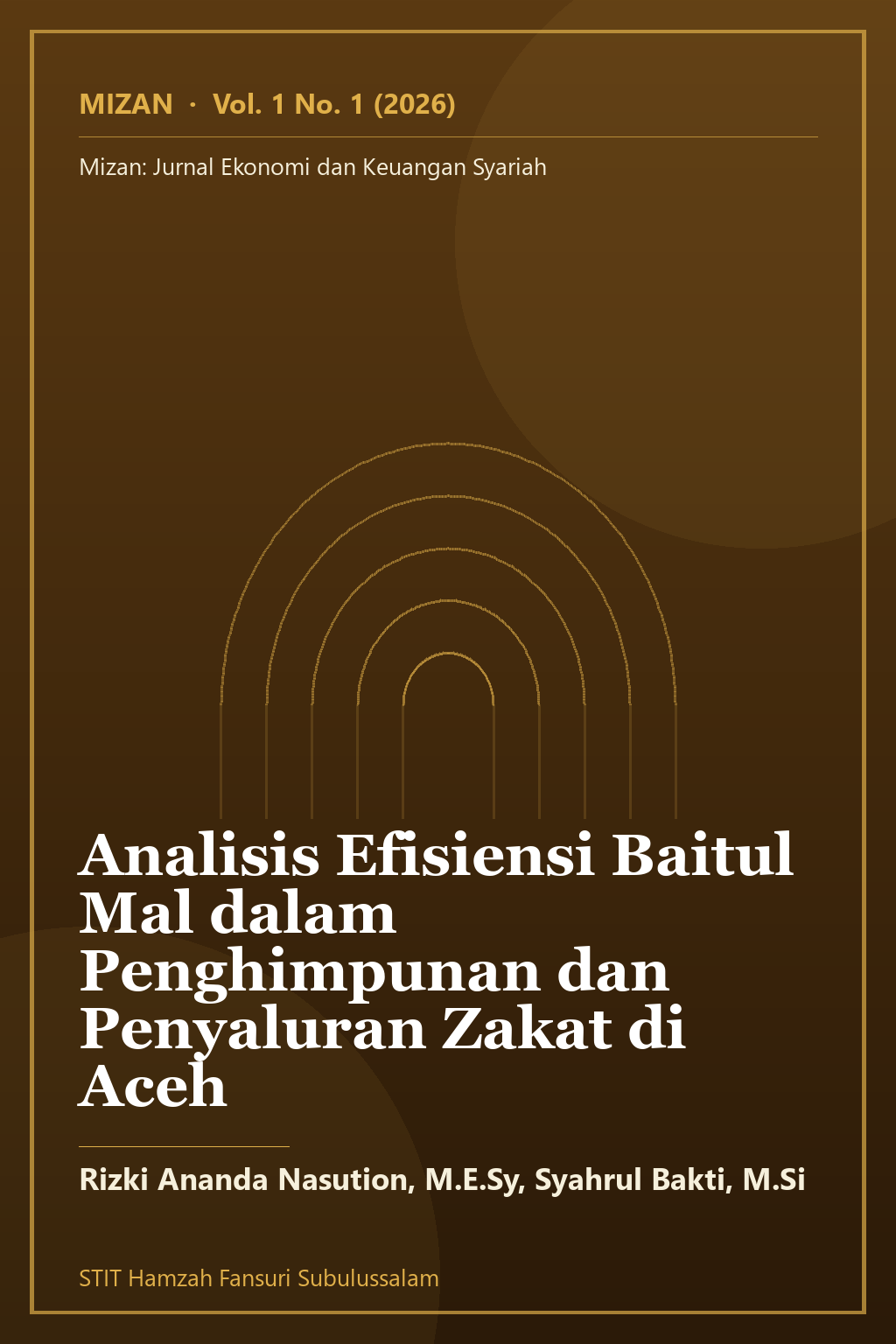 Sampul artikel: Analisis Efisiensi Baitul Mal dalam Penghimpunan dan Penyaluran Zakat di Aceh