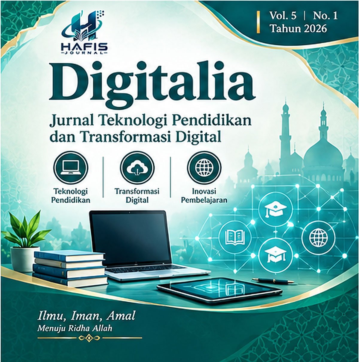 Cover Digitalia: Jurnal Teknologi Pendidikan dan Transformasi Digital Vol. 5 No. 1 Tahun 2026