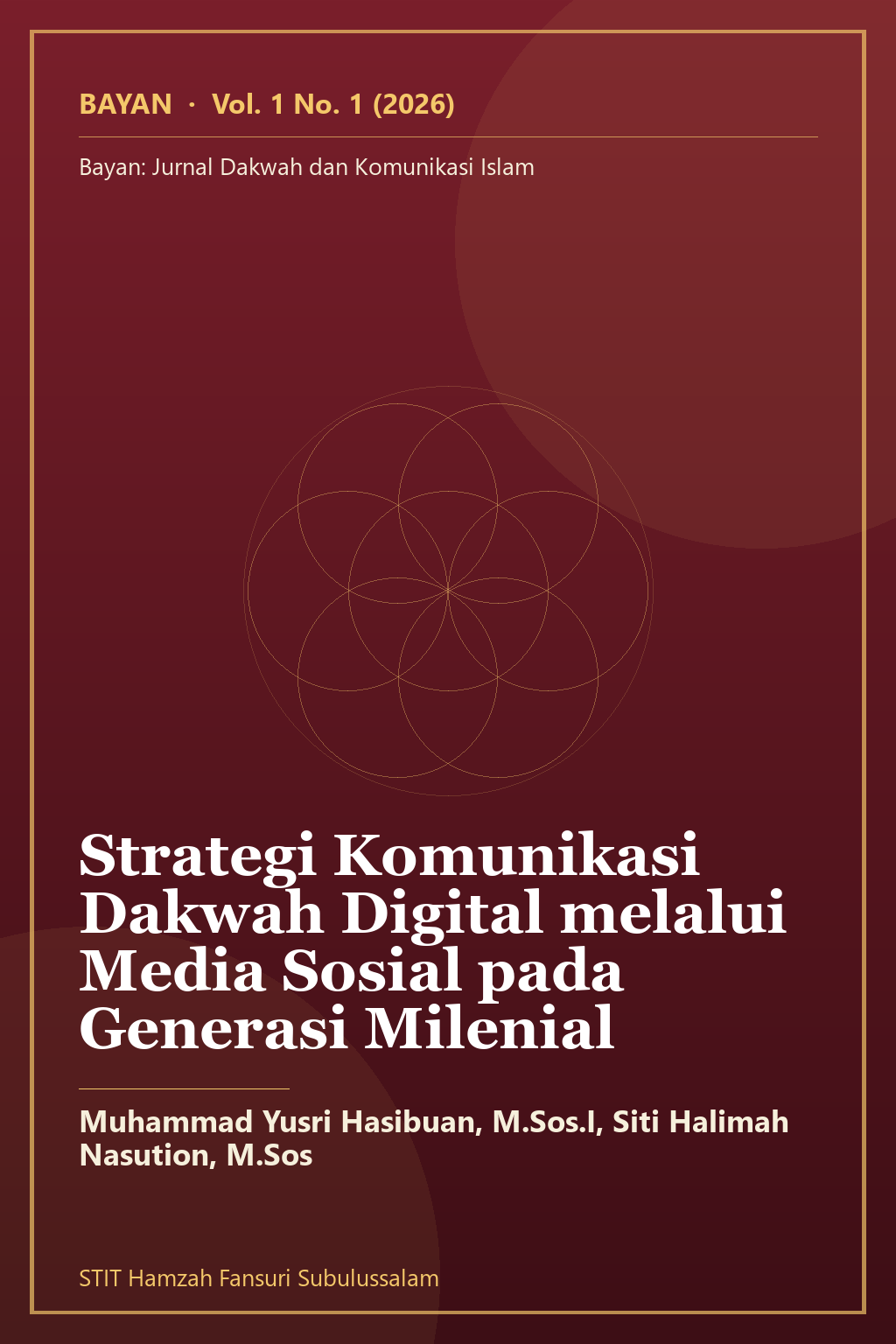 Sampul artikel: Strategi Komunikasi Dakwah Digital melalui Media Sosial pada Generasi Milenial